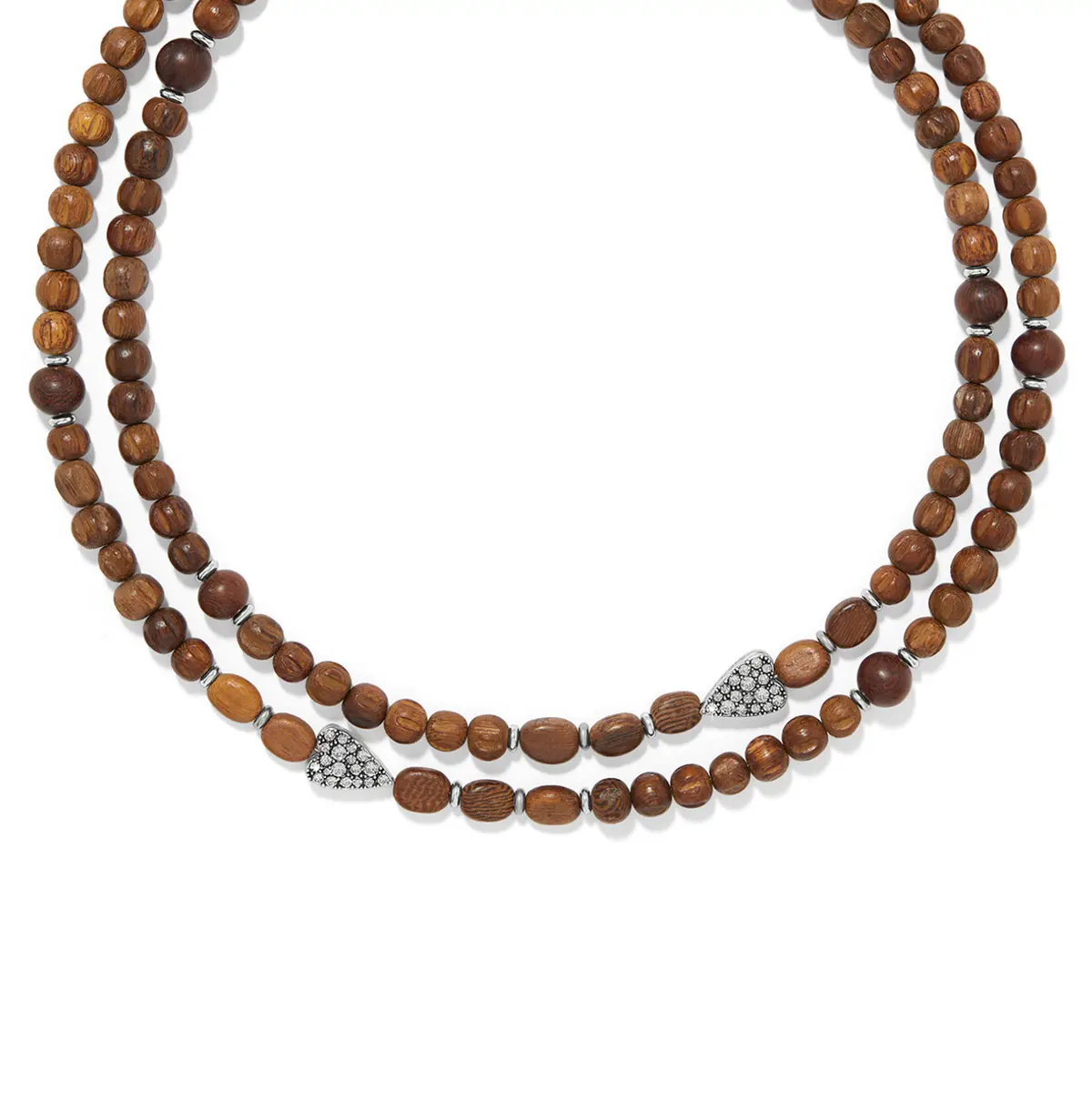 Love Messages B Love Wood Long Necklace 1
