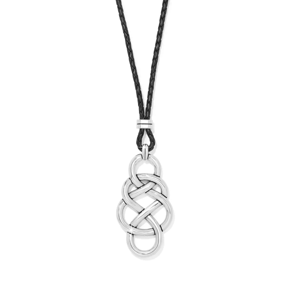 Interlok Braid Bold Leather Necklace 1