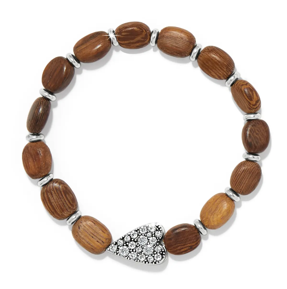 Love Messages B Love Wood Stretch Bracelet 1