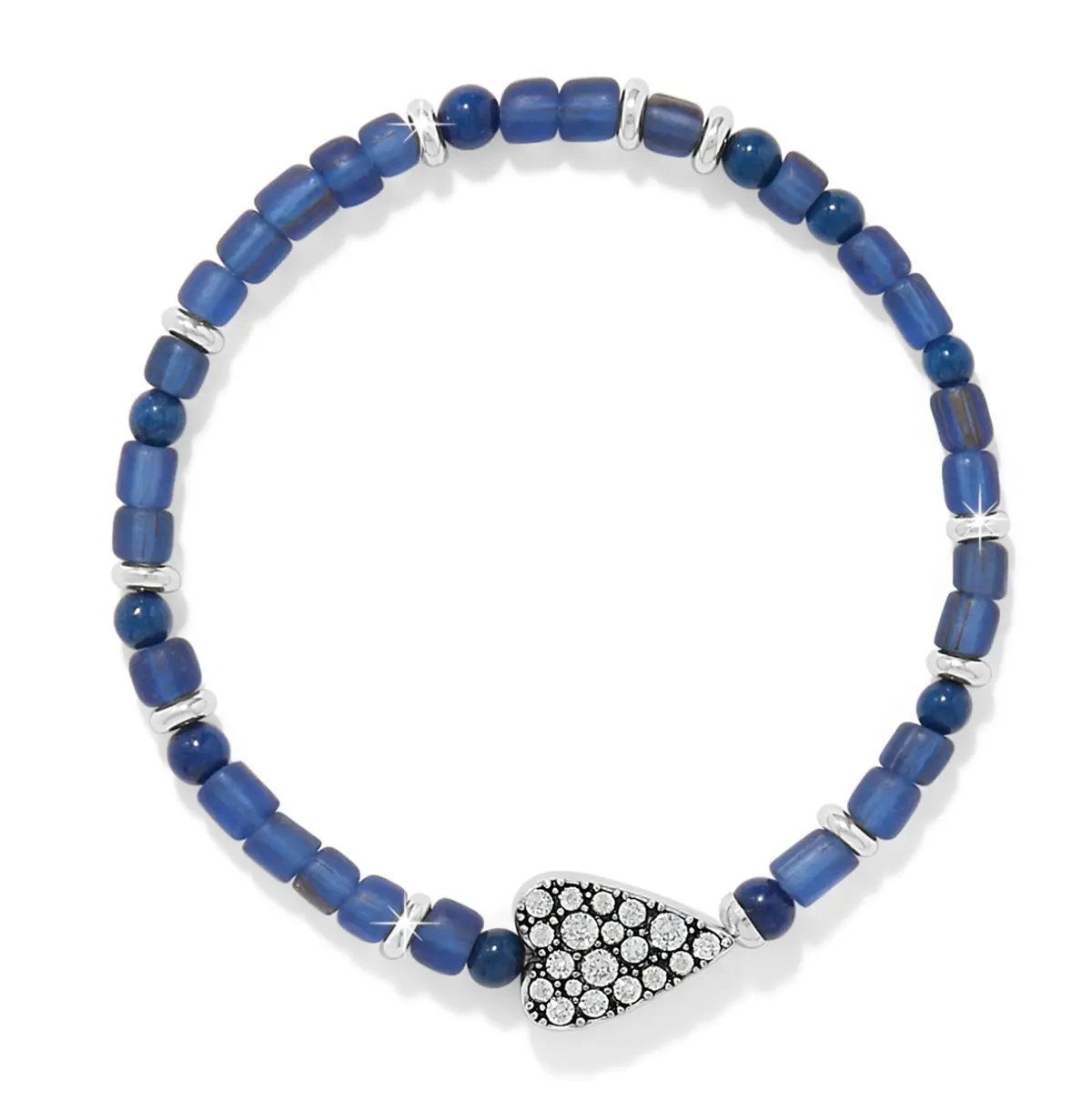 Love Messages B You Blue Stretch Bracelet 1