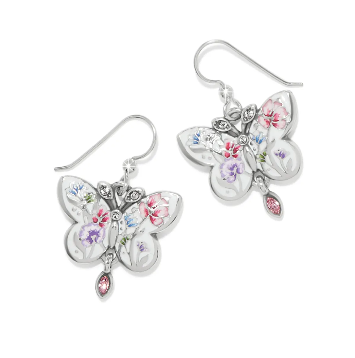 La Tulipe Butterfly French Wire Earrings 1