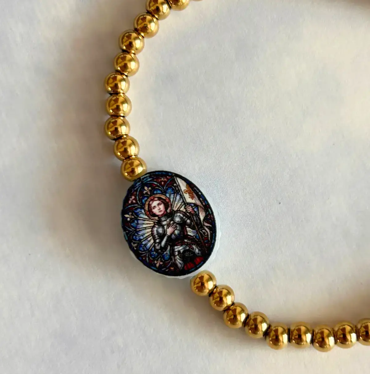 Holy Water Joan Of Arc Bracelet | Gold 1