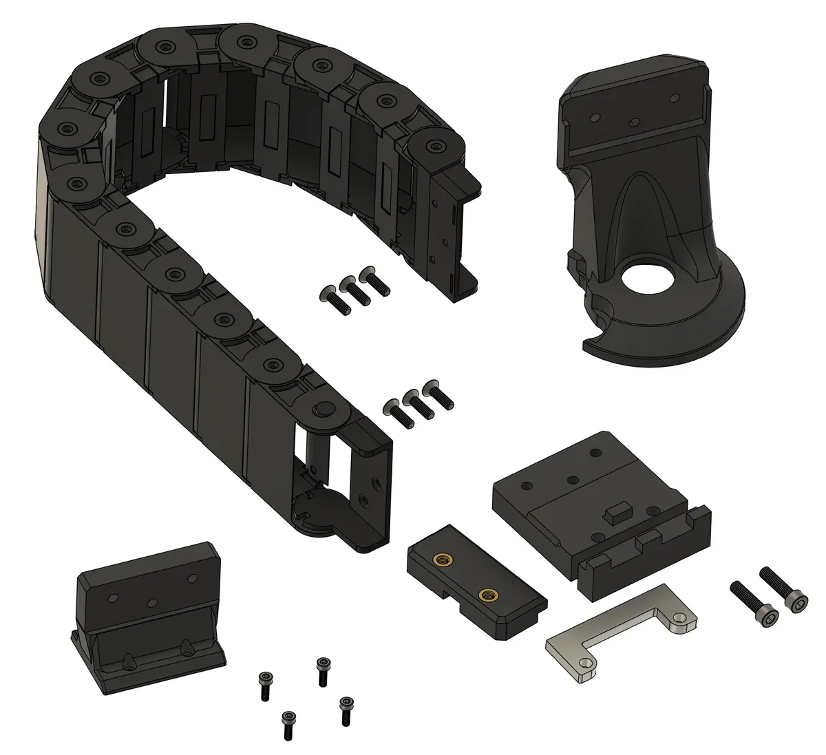 Z Axis Cable Chain Mount System — Universal Cnc Cleanup Upgrade 1
