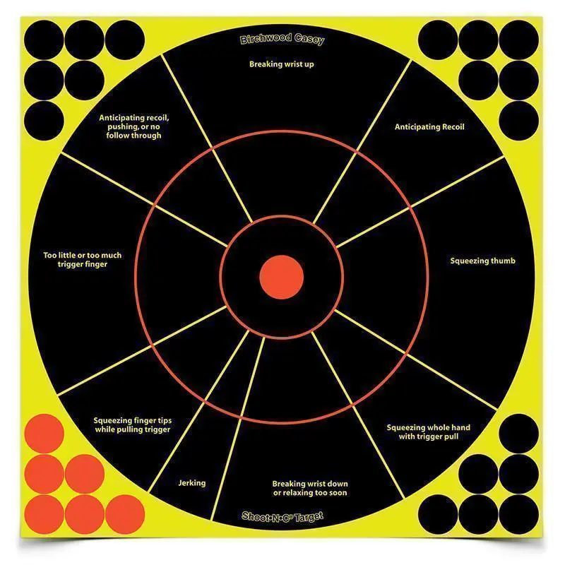 Shoot-N-C Handgun Trainer Targets (Qty 10) 1