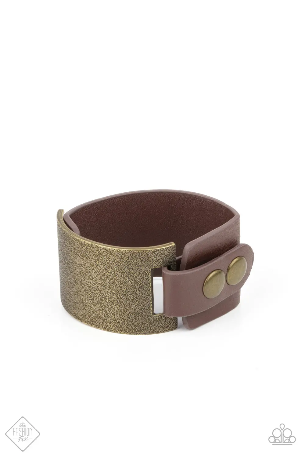 Paparazzi Studded Synchronism - Brass 1