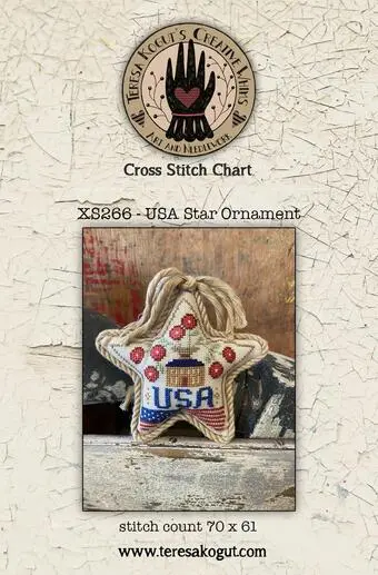 Usa Star Ornament 1