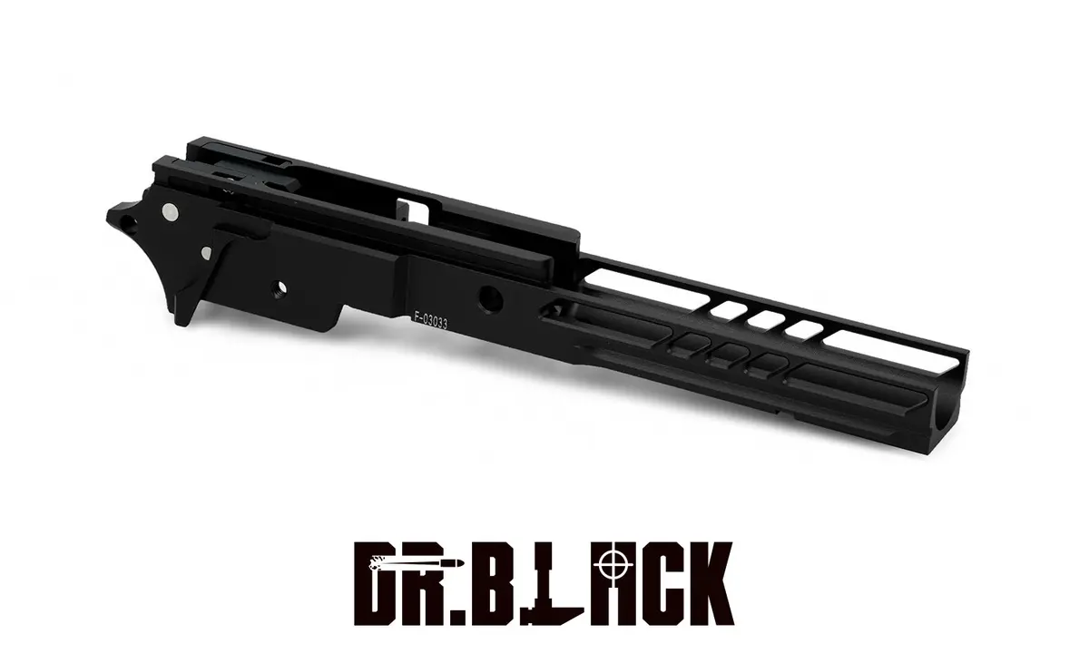 Dr. Black 4.3 Aluminum Frame – Type 3 For Hi-Capa - Black 1