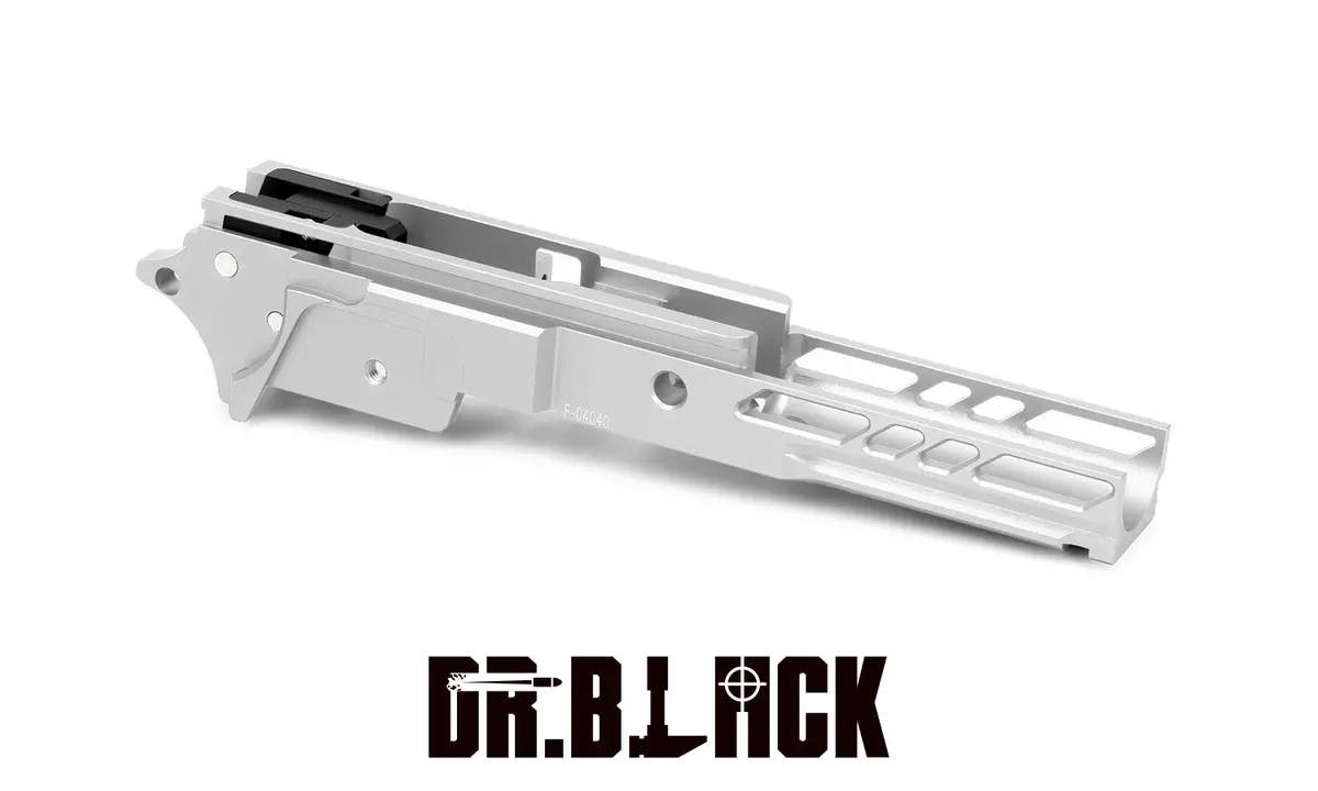 Dr. Black 3.9 Aluminum Frame – Type 4 For Hi-Capa - Silver 1