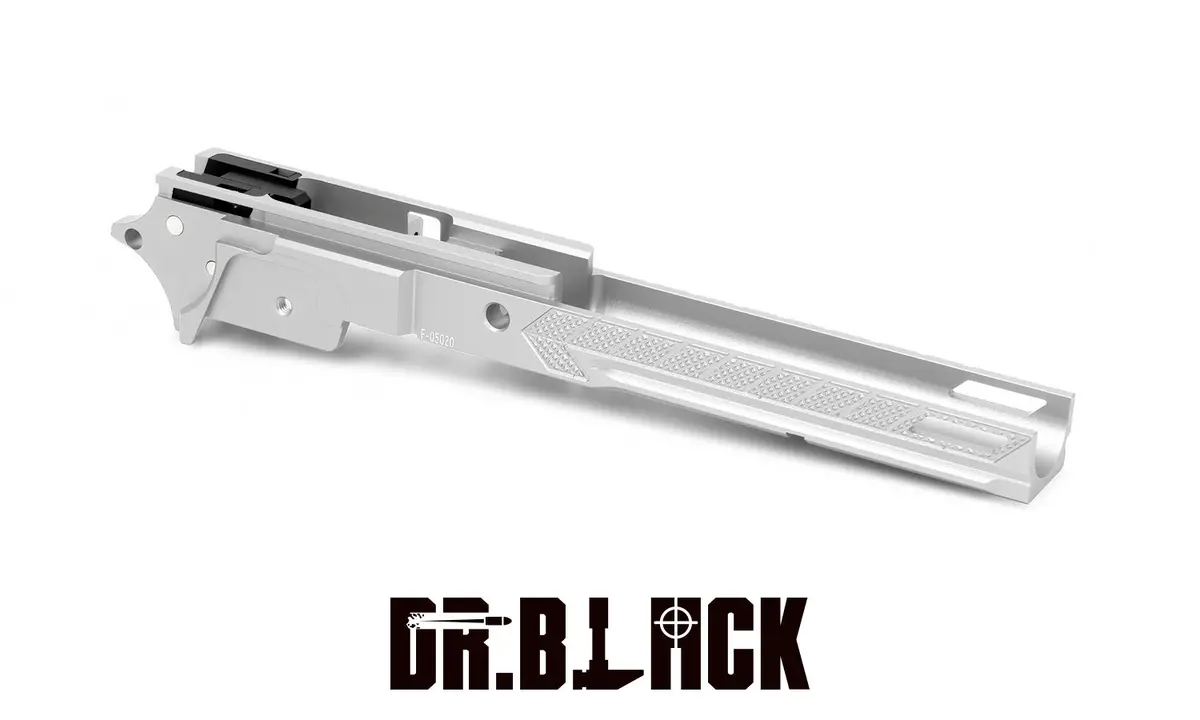 Dr. Black 5.1 Aluminum Frame – Type 5 For Hi-Capa 5.1 - Silver 1