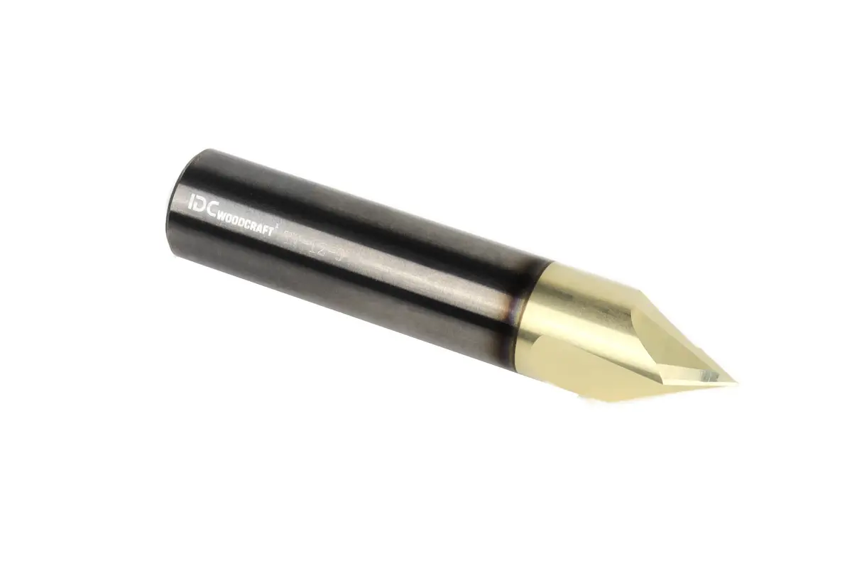 Ultra-Clean Cutting 90 Degree V-Bit For Cnc Routers, 1/2" Shank 1
