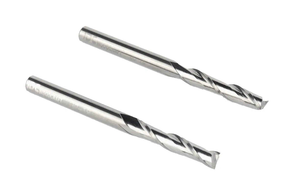 1/8" Up-Cut Endmill Bit (Drilling Capable) For Cnc Routers (Set Of 2) 1