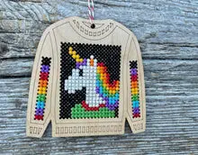 Unicorn Ugly Sweater Ornament Kit 1