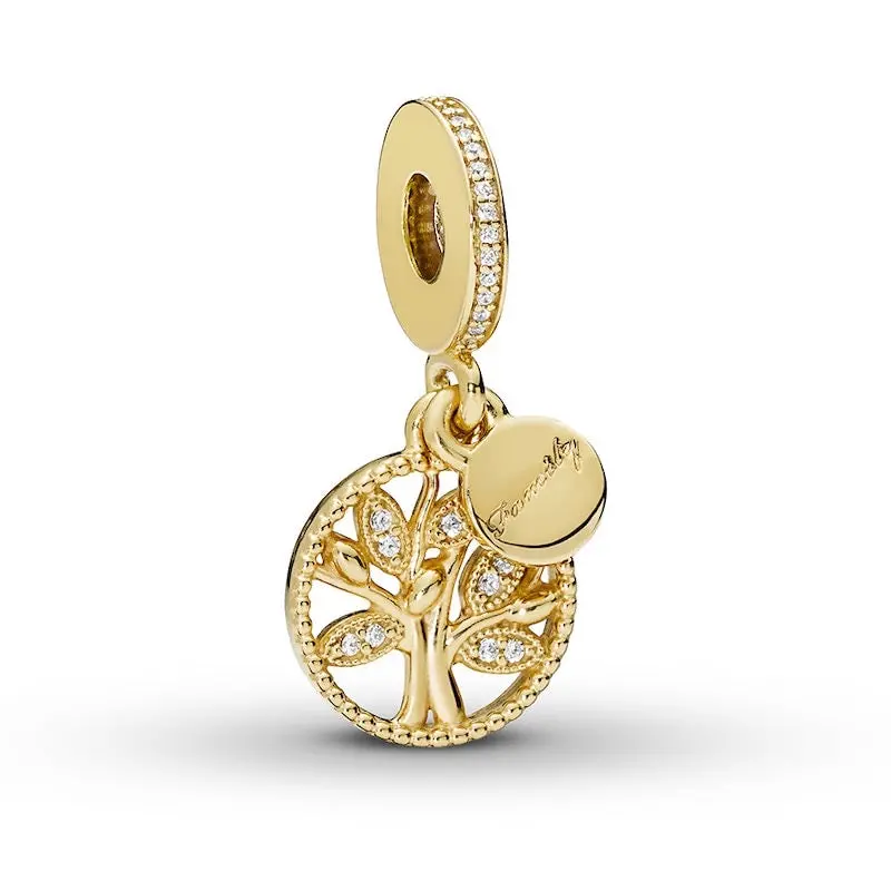 Sparkling Family Tree Dangle Charm 1