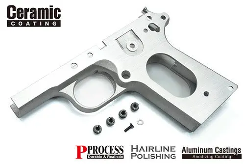 Guarder Aluminum Frame For Marui V10 (Ceramic/Silver Polishing) #V10-41C(Sv-H)*Ns 1