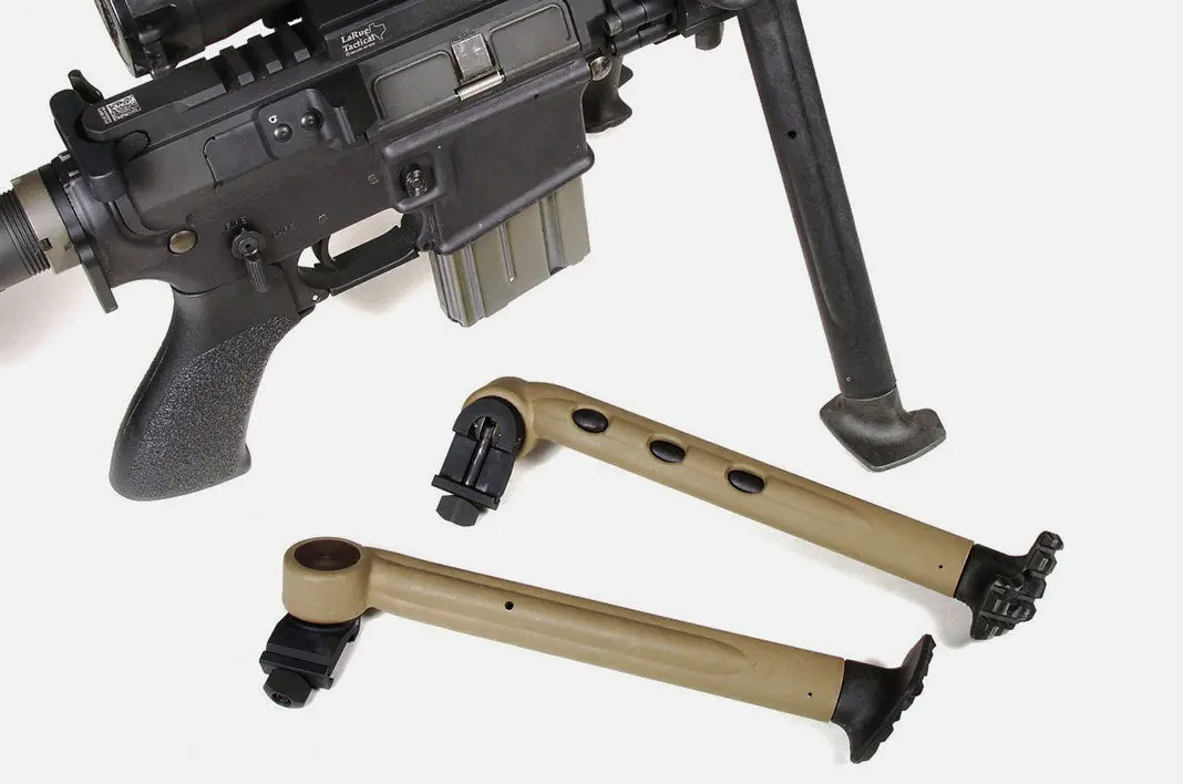 Side Mounted Bipod Leg Set - Tan / Black 1
