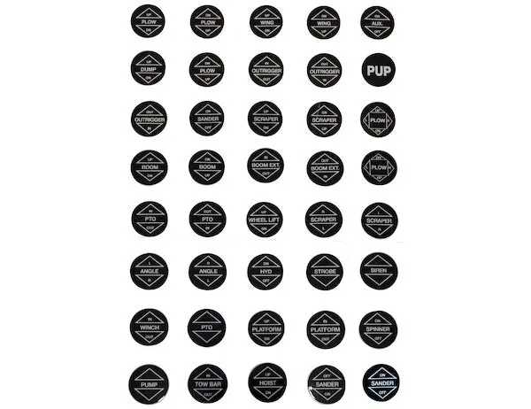 Vsk040 - Remote Valve Cable Control Knob Decal Sheet 1