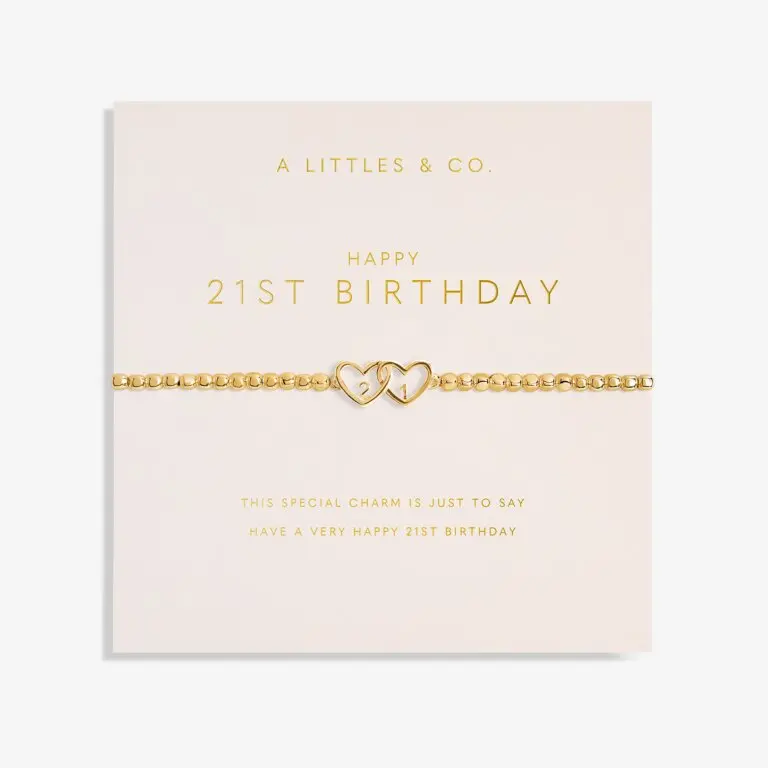 A Little "Happy 21St Birthday" Heart Bracelet 1