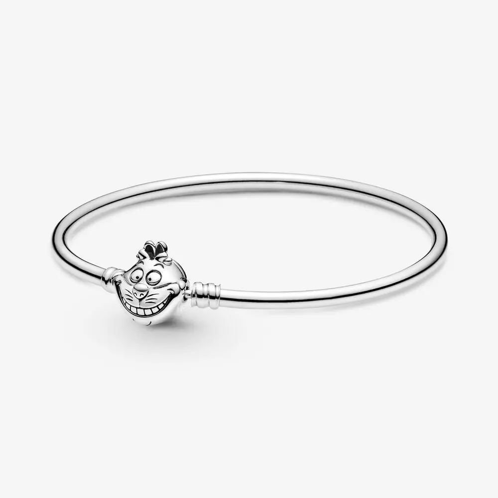 Disney Alice In Wonderland Cheshire Cat Clasp Pandora Moments Bangle 1