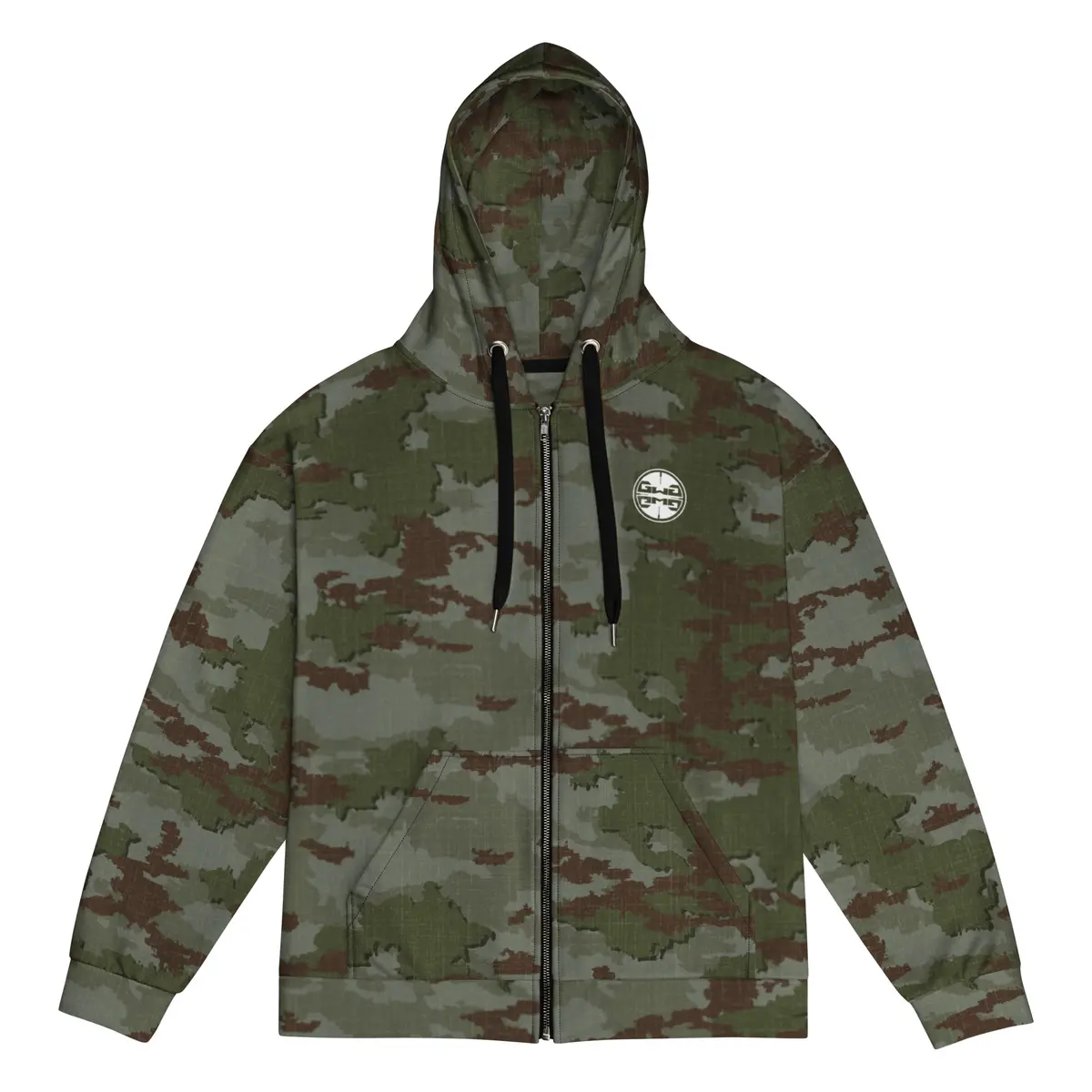 Athleisure Unisex Zip Hoodie | Terraverde Camo 1