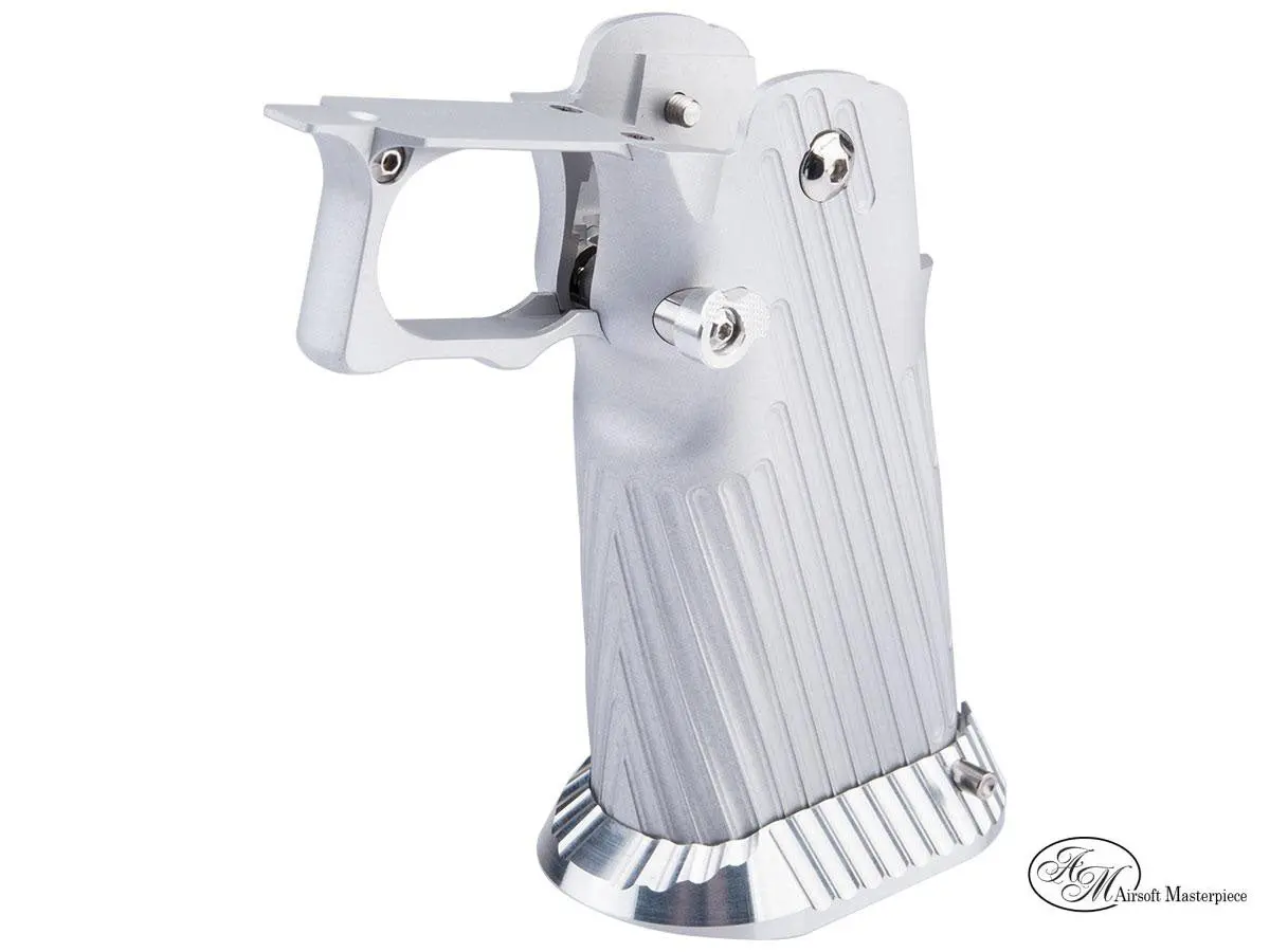 Airsoft Masterpiece Aluminum Grip For Hi-Capa Type 15 (Infinity) Silver #G-15-Sl 1