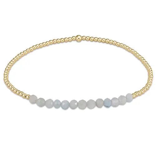 Gold Bliss 2Mm Bead Bracelet | Assorted Gemstone Colors 2