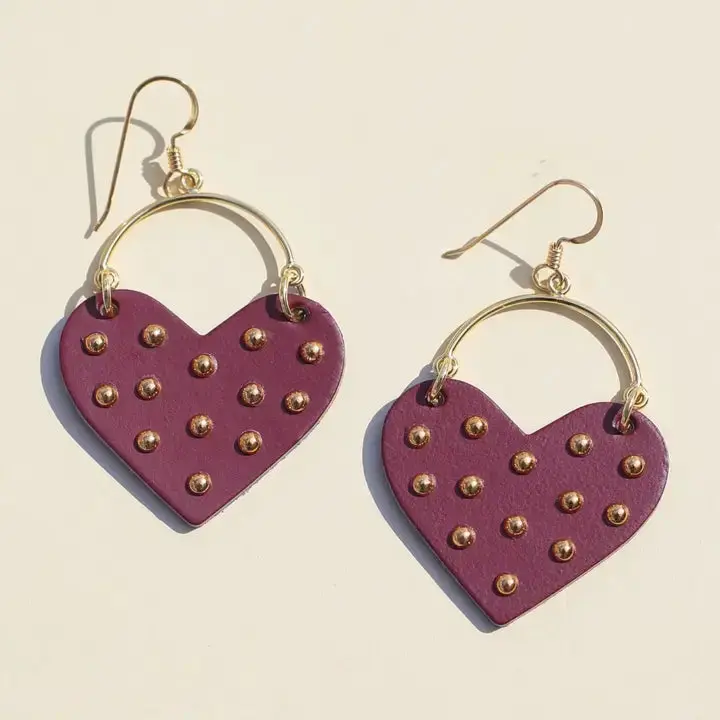 Harlow | Burgundy Studded 1