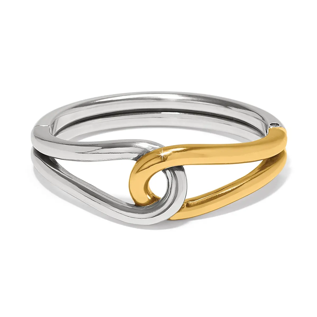 Interlok Curve Two Tone Hinge Bangle 1