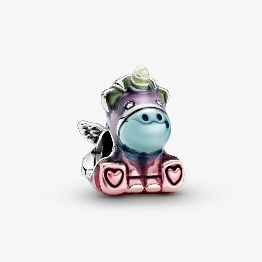 Colourful Rainbow Bruno The Unicorn Charm 1