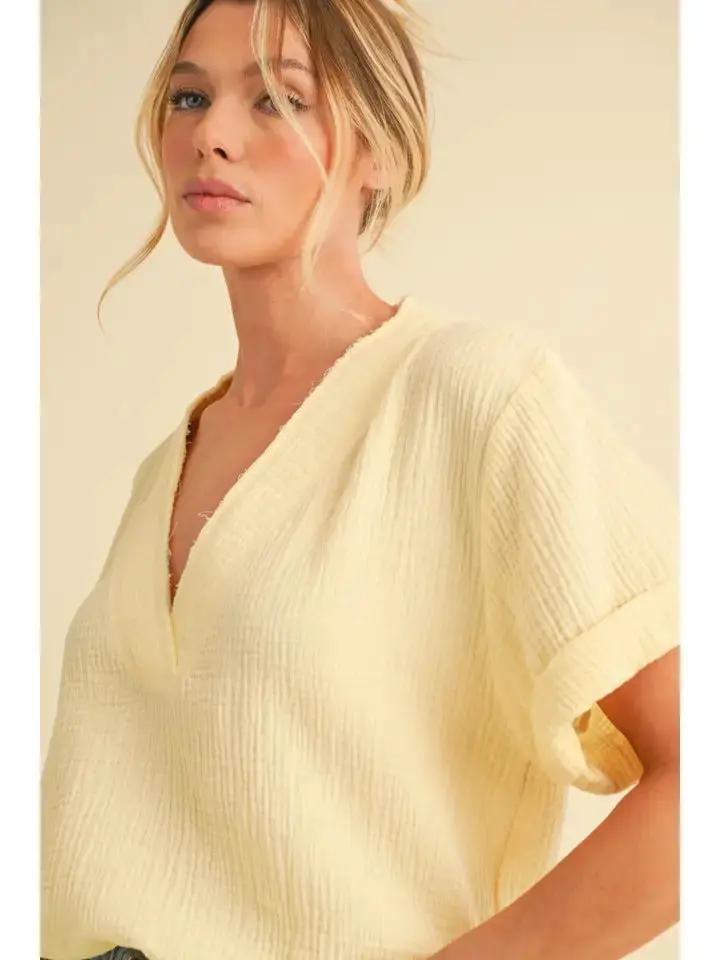 Trudie Top | Lemon 1