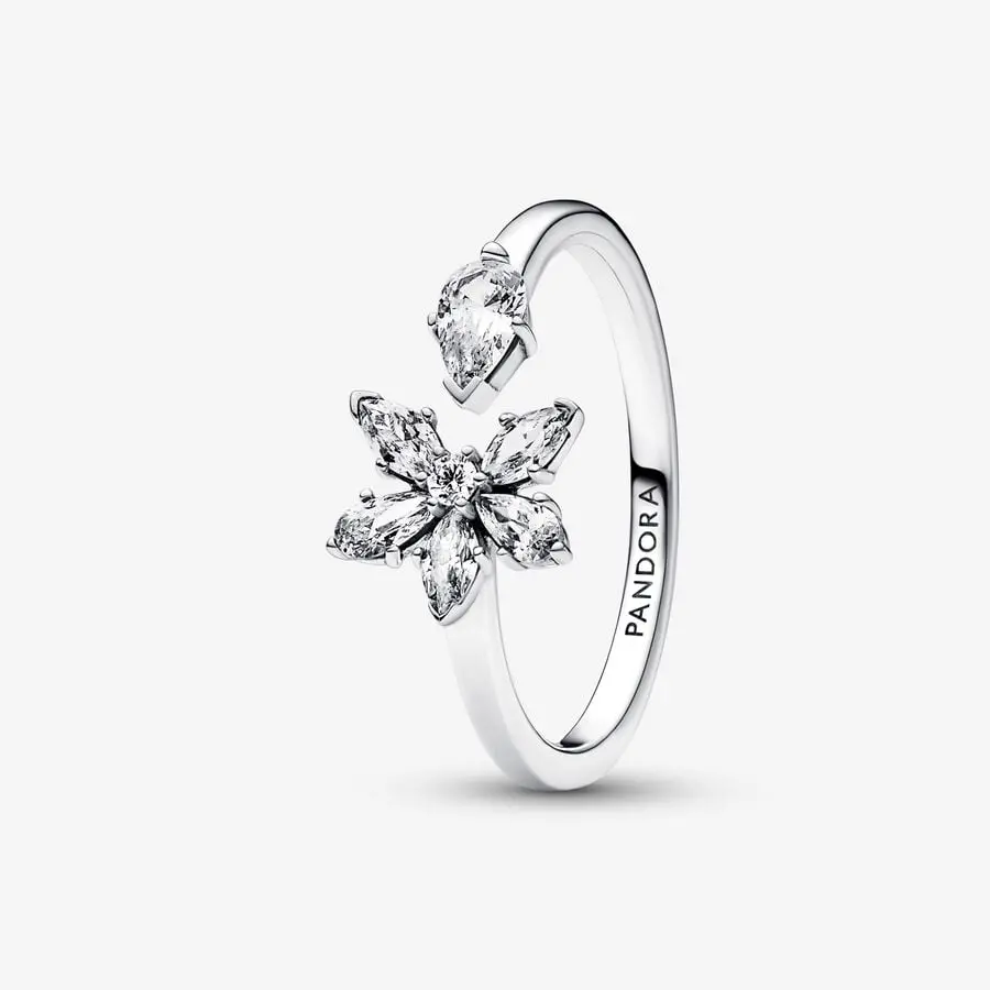 Sparkling Herbarium Cluster Open Ring 1