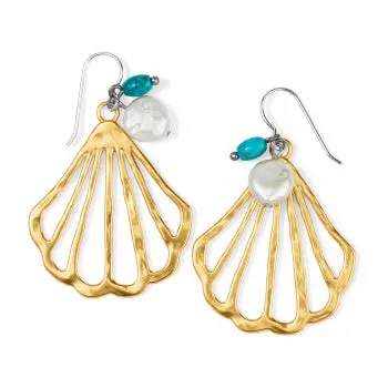 Calypso Shell French Wire Earrings 1