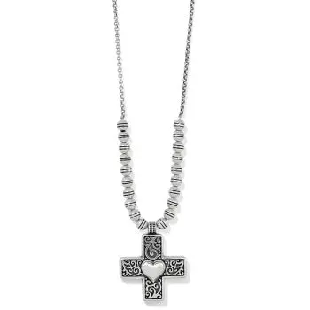 Carlotta Heart Cross Necklace 1