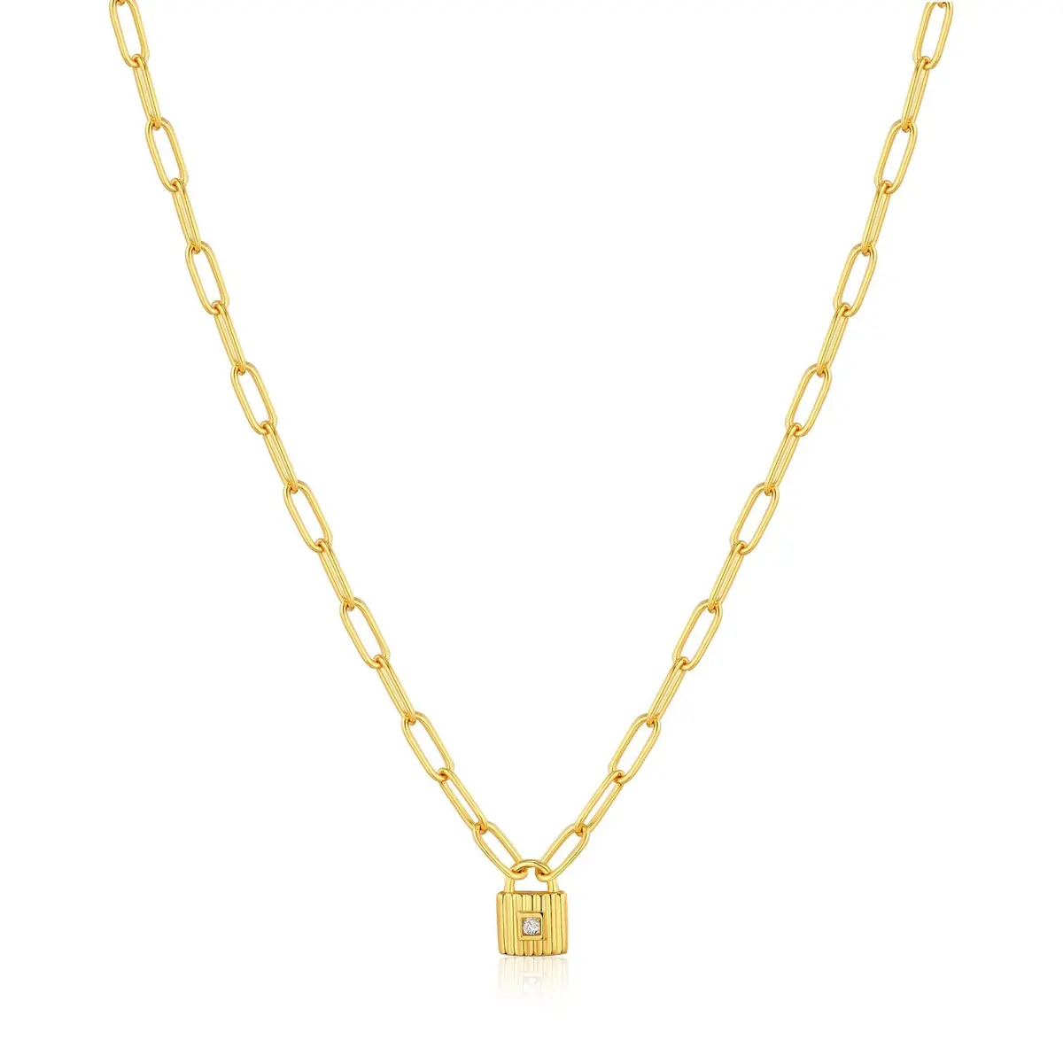 Chunky Chain Padlock Necklace 1