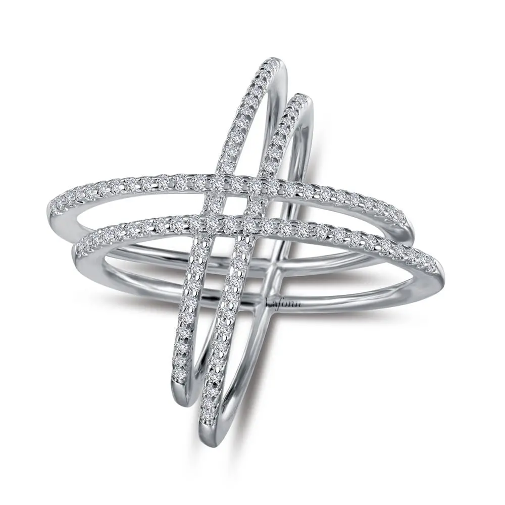 Lafonn Double Cross Ring 1