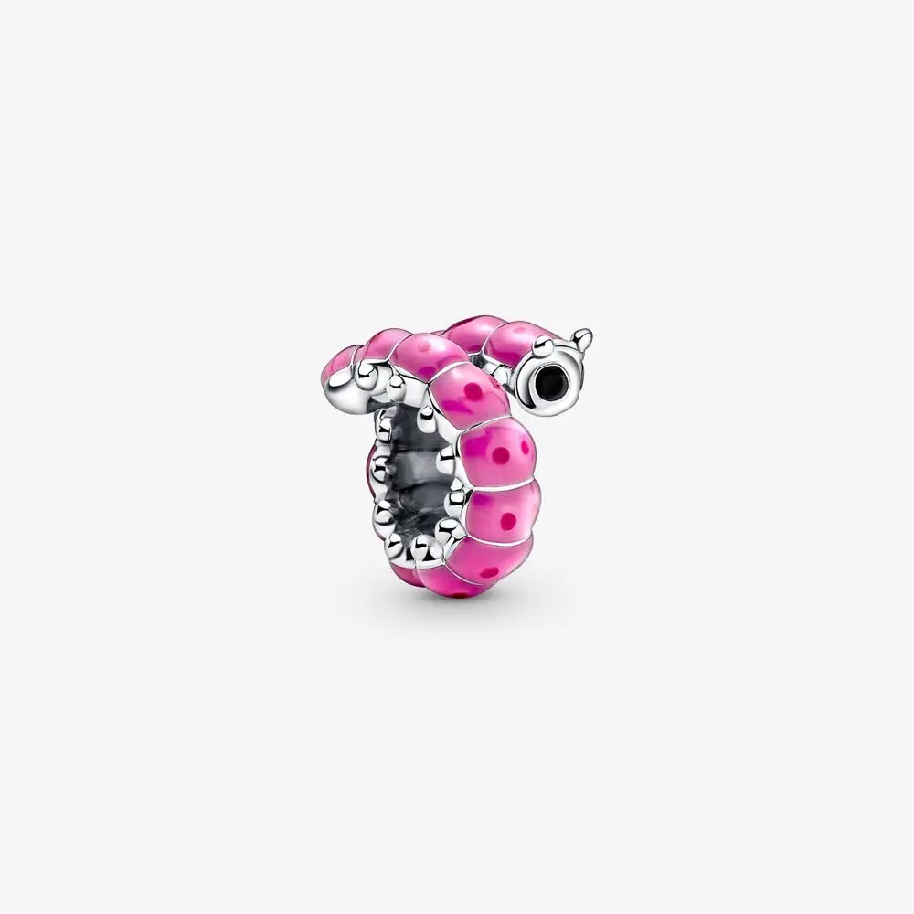 Cute Curled Caterpillar Charm 1