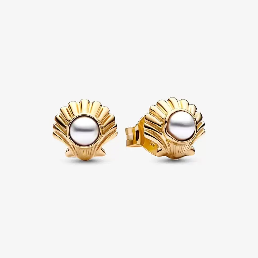 Disney The Little Mermaid Seashell Stud Earrings 1