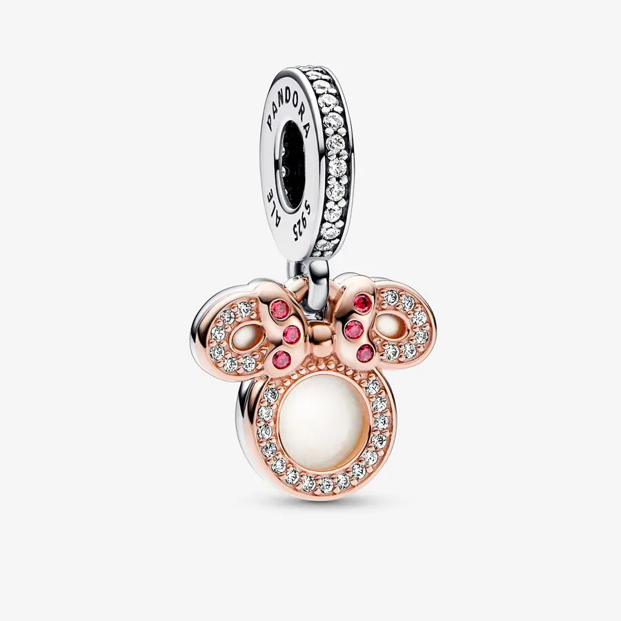 Disney Minnie Mouse Silhouette Double Dangle Charm 1