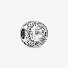 Radiant Hearts Charm Clear Bead 1