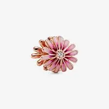 Pink Daisy Flower Charm 1