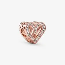 Sparkling Freehand Heart Charm 1