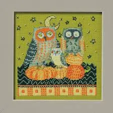 Autumn Owls Debbie Mumm Buttons And Beads Kit By Mill Hill 1
