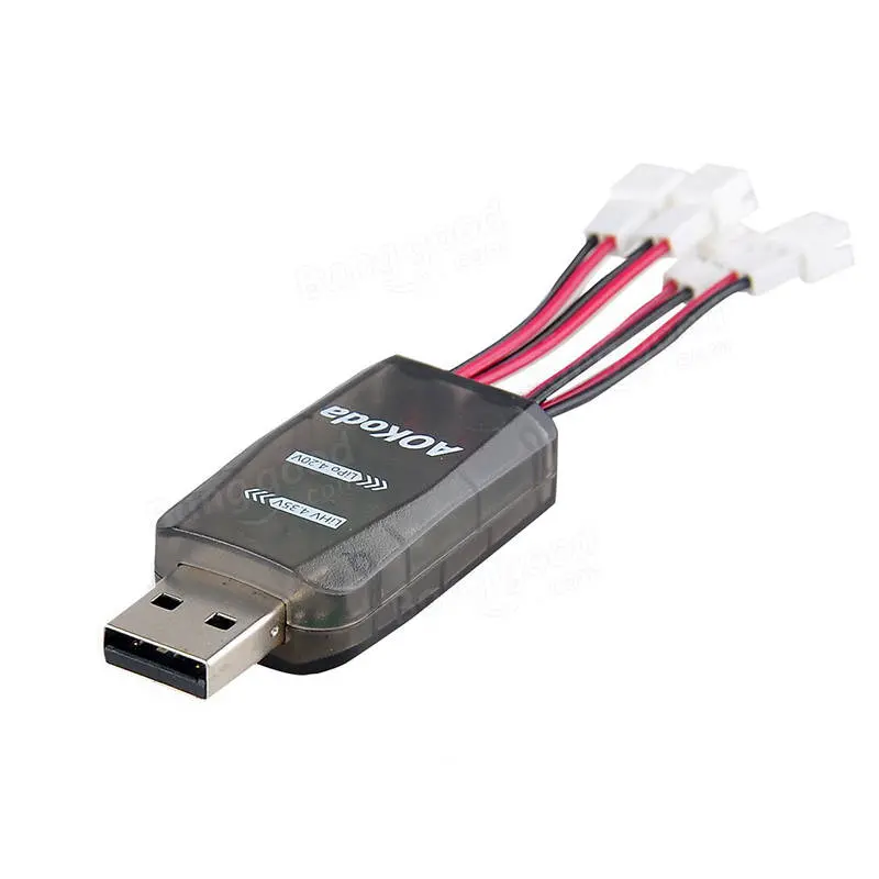 Aokoda Cx405 4Ch Micro Usb Battary Charger For 1S Tiny Whoop 1