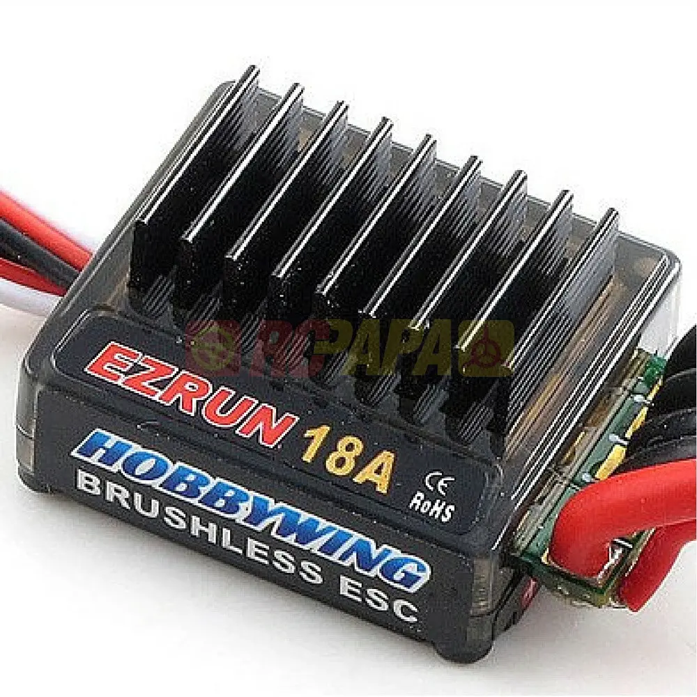 Hobbywing Ezrun 18A Sensorless Brushless Esc For 1/18 1/16 Rc 1