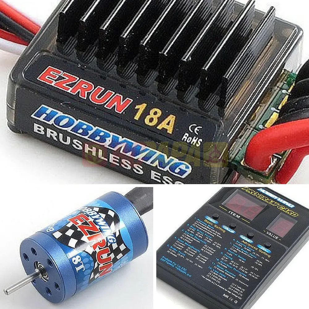 Hobbywing Ezrun 18A 2030 Brushless Combo For 1/16 1/18 Rc 1