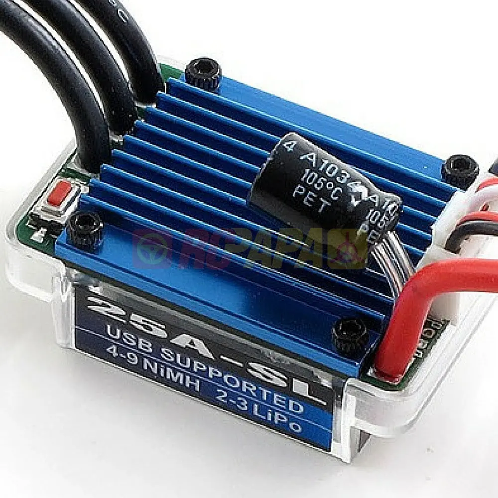 Hobbywing Ezrun 25A Sensorless Brushless Esc For 1/18 1/16 Rc 1