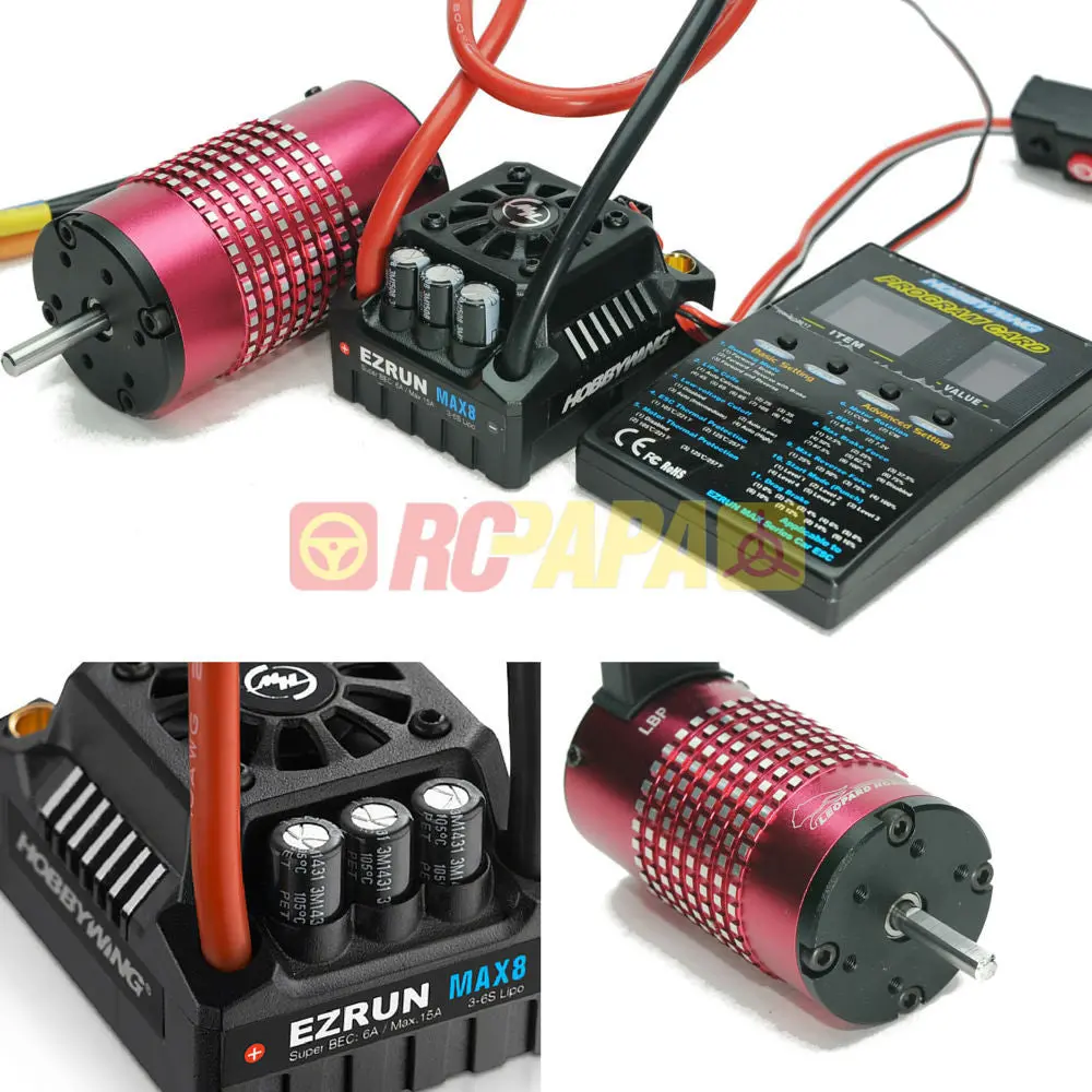 Hobbywing Ezrun Max8 150A Leopard 4282 Brushless Combo For 1/8 Rc 1