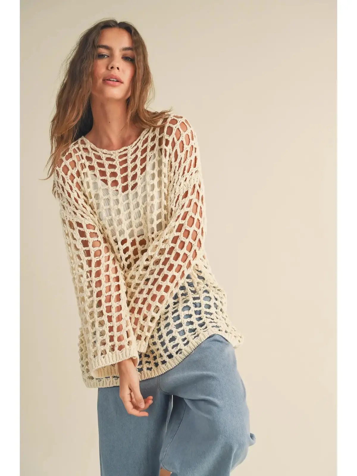 Crochet Knitted Tunic Top 1