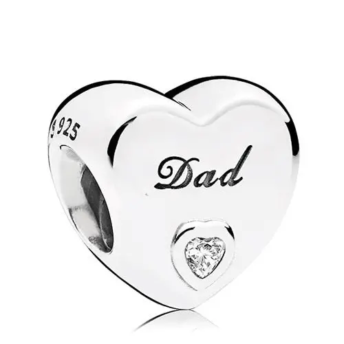 Dad Heart Charm 1