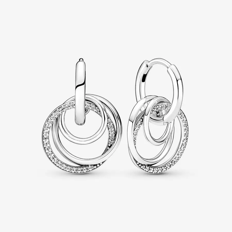 Family Always Encircled Hoop Earrings 1