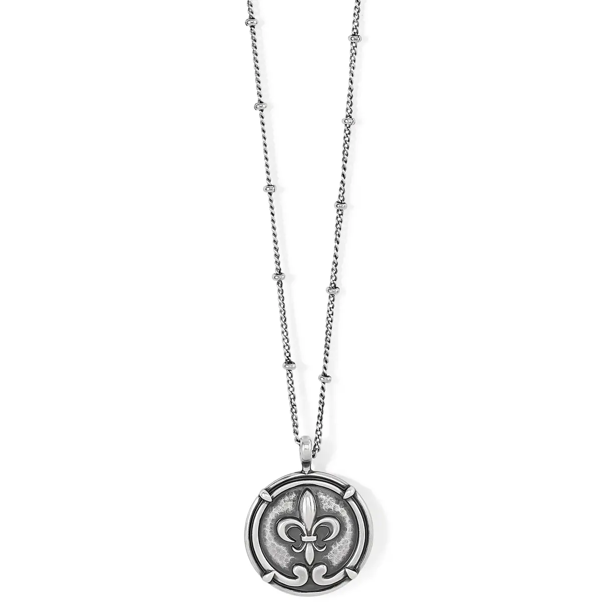 Fleur De Lis Small Coin Necklace 1